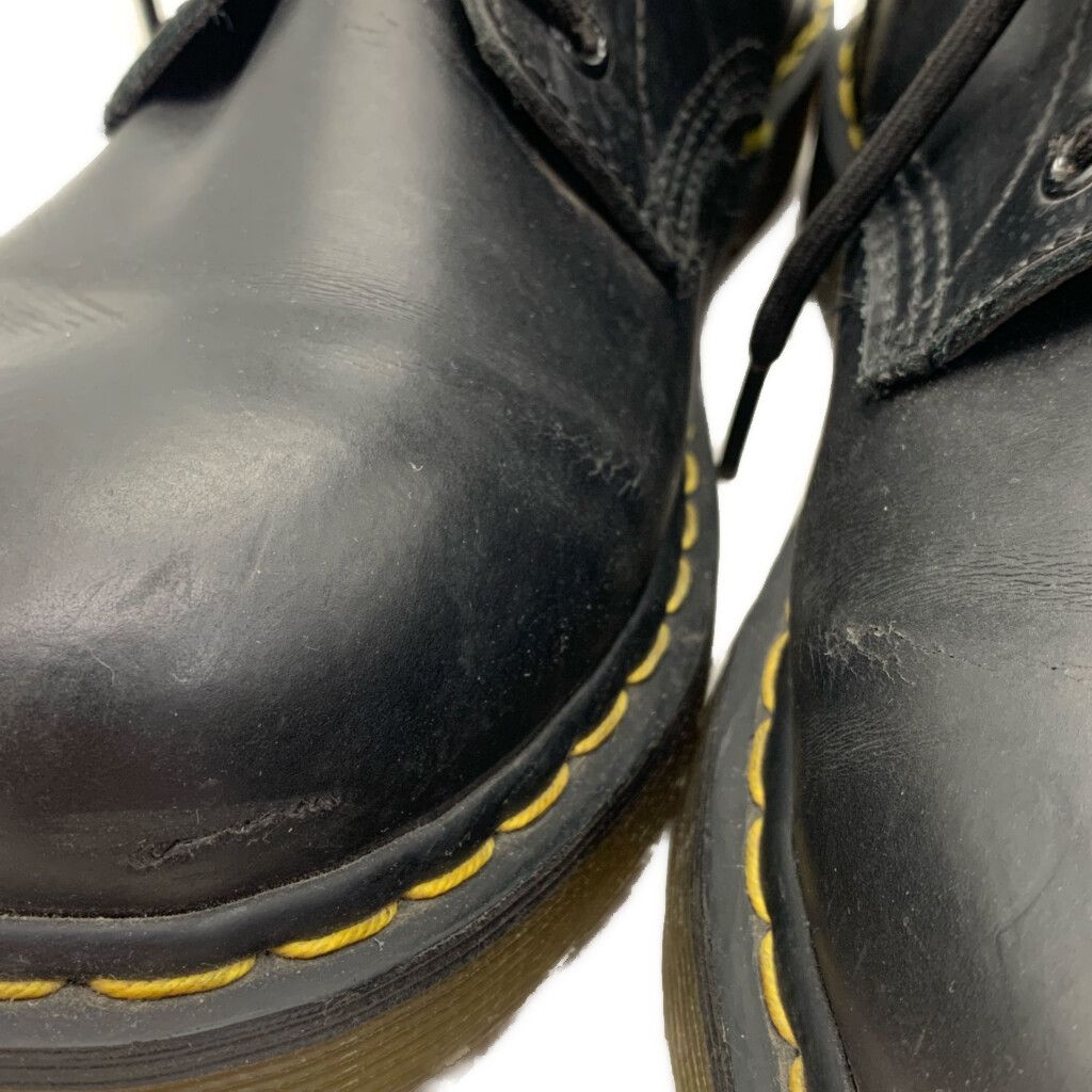 Dickies ディッキーズ 8ホール レザー ブーツ ブラック (メンズ 9.5) 中古 古着 KA1806 Dickies ディッキーズ 8ホール レザー ブーツ ブラック (メンズ 9.5