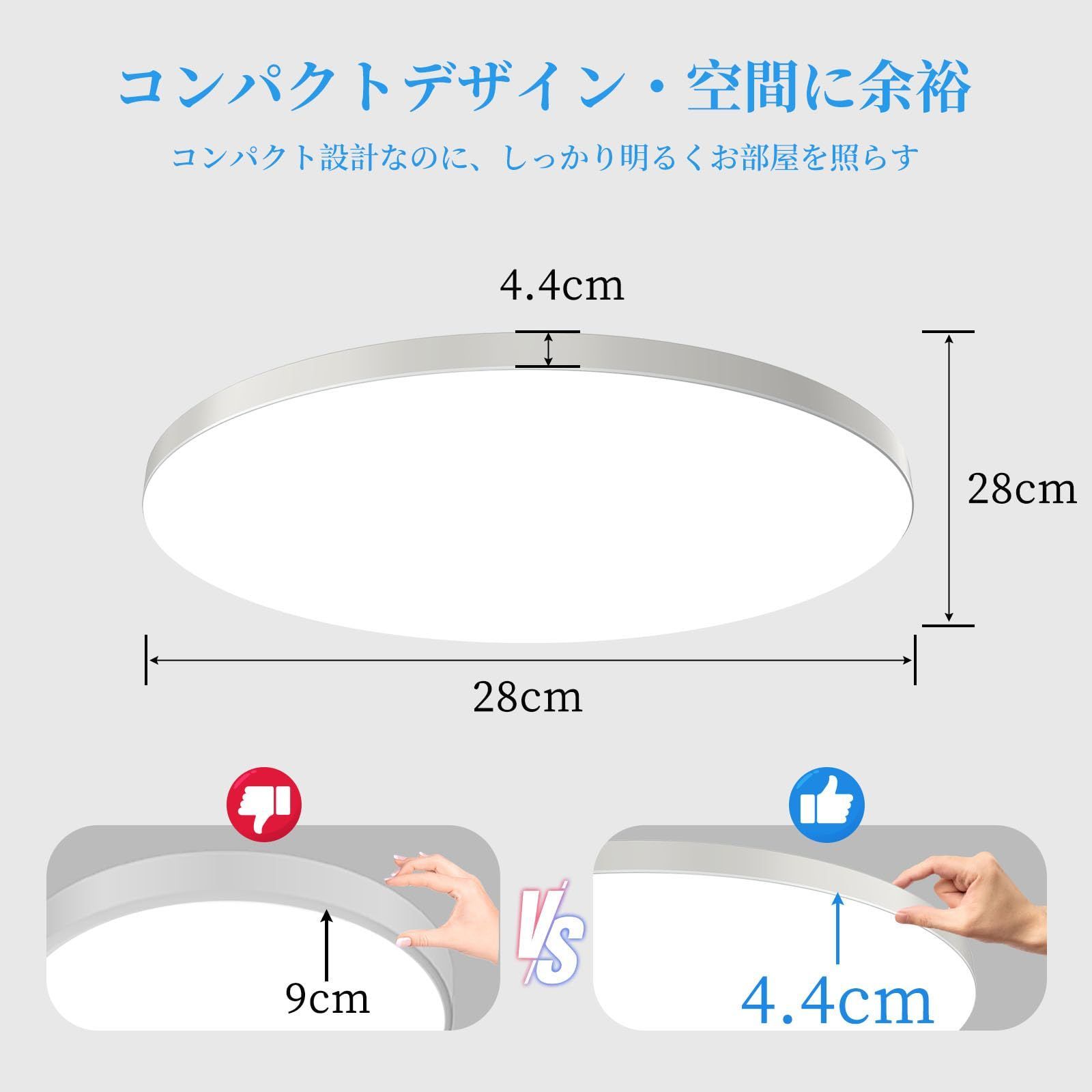 【新着商品】Coizabera LED シーリングライト 6畳 28W 3600lm 2個セット 調光調色 リモコン操作 スマホAPP操作 天井照明器具 電気 蛍光灯 洋室 和室 リビング/キッチン/寝室/洗面所 適用 白枠2個セット