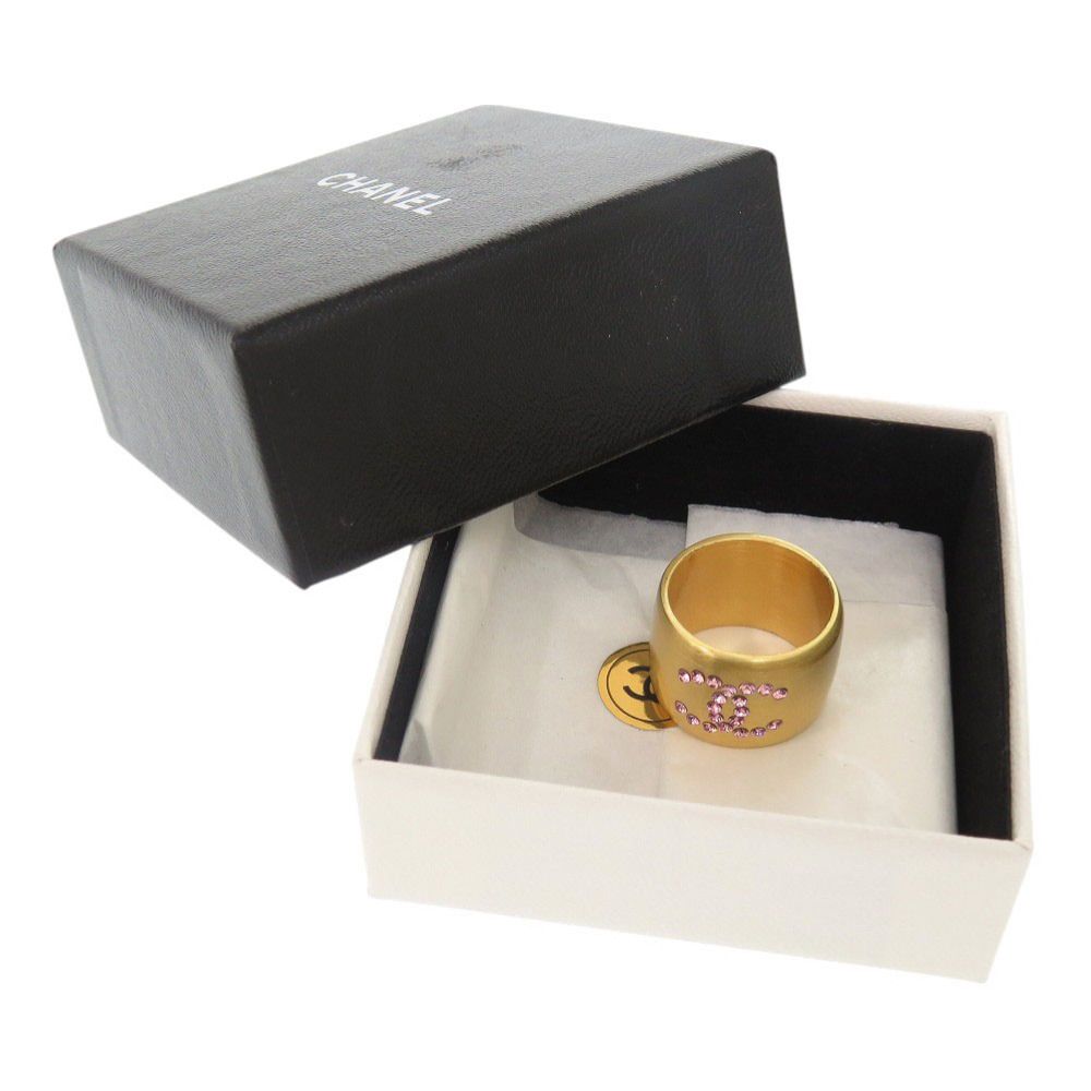 美品 シャネル ココマーク ハート メタル 約14号 ゴールド