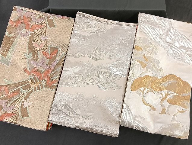 平和屋着物□袋帯 西陣 まとめて100点 鳳凰 向かい鶴 孔雀 蝶 風景  