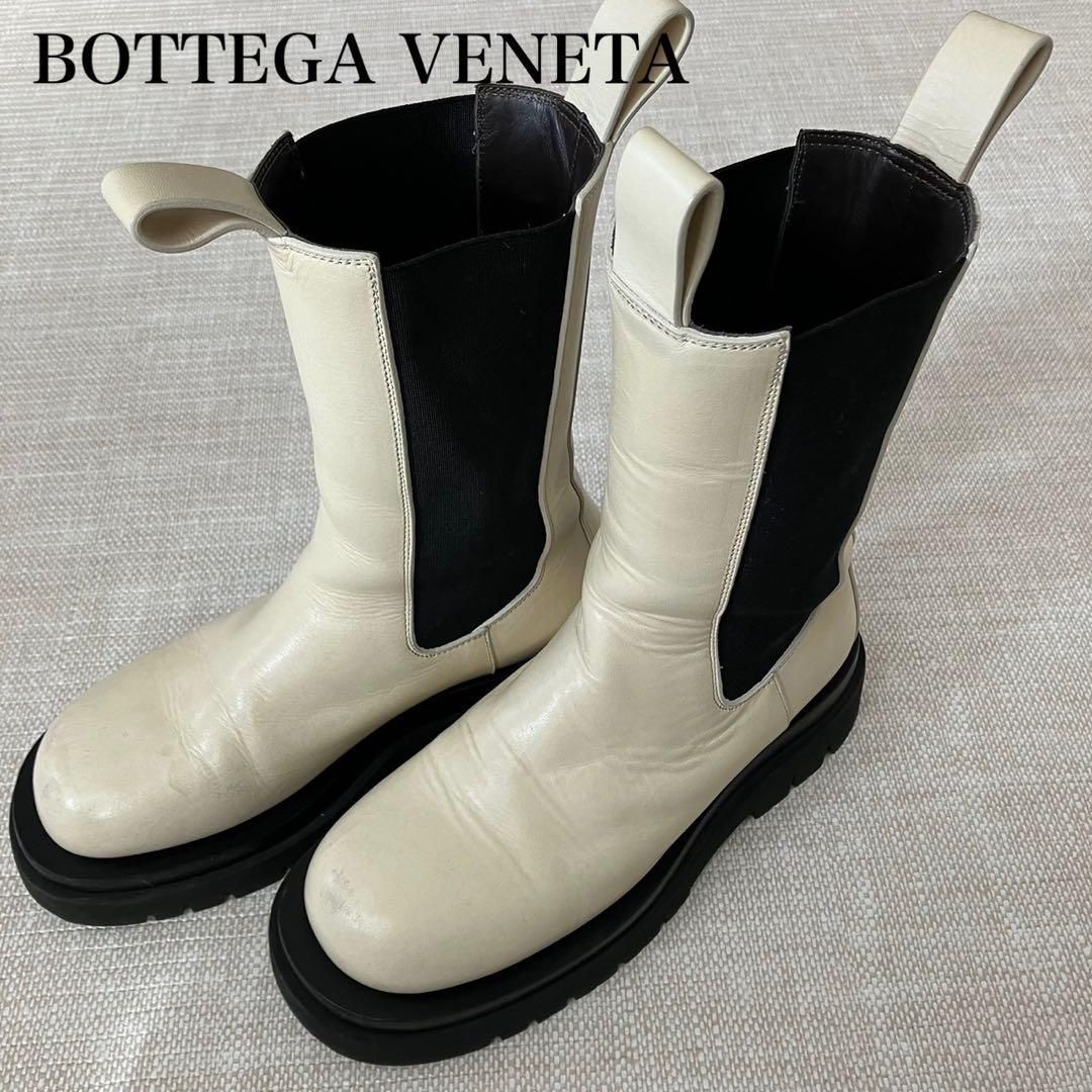 Bottega Venetaボッテガヴェネタ ラグブーツ サイドゴア よくっ 37 美品