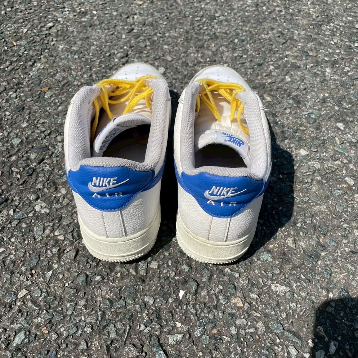NIKE ナイキ スニーカー 白 黄色 カジュアルシューズ 中古品 28.5 エア 