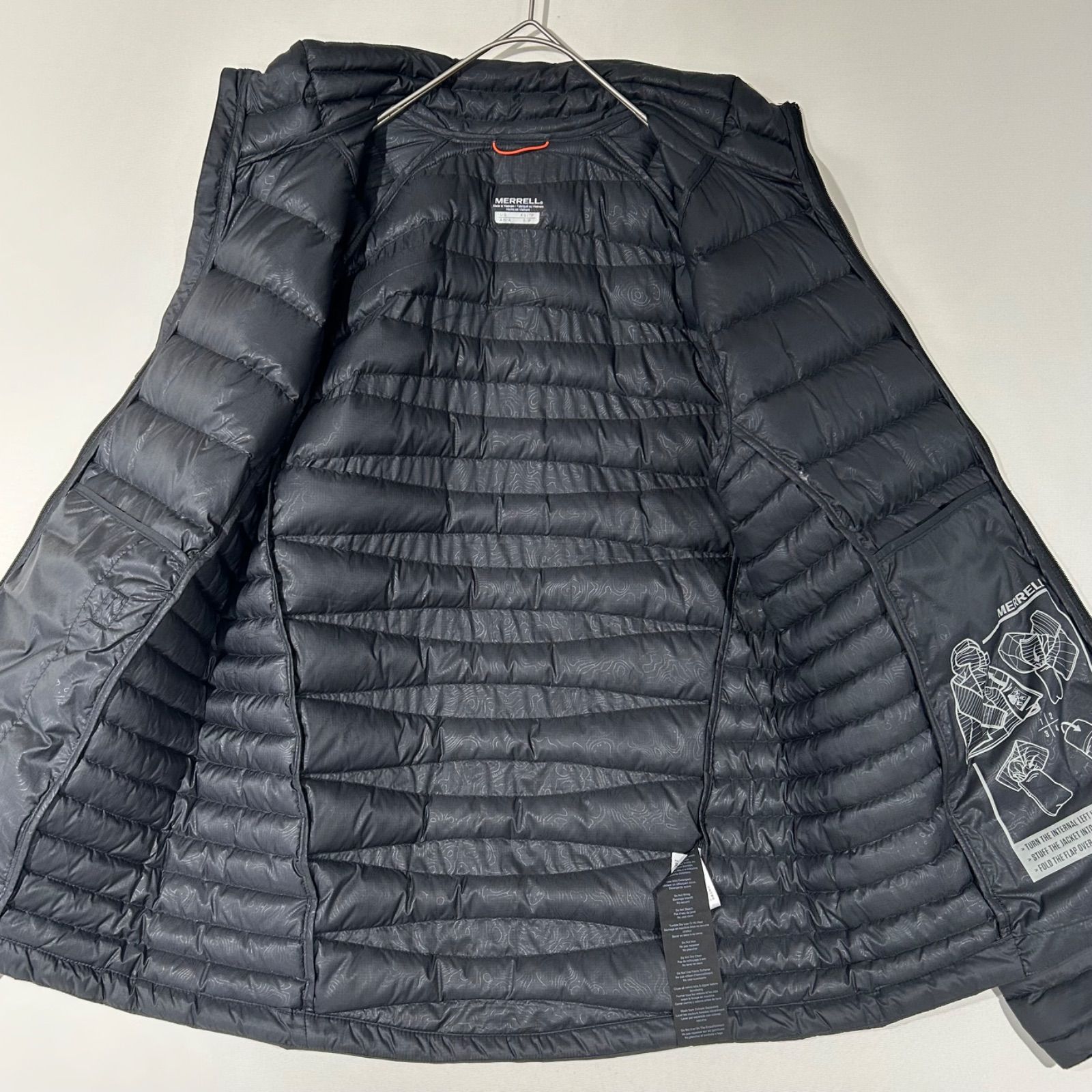 メレル MERRELL 軽量 ライトダウン ダウンジャケット ジップアップ 