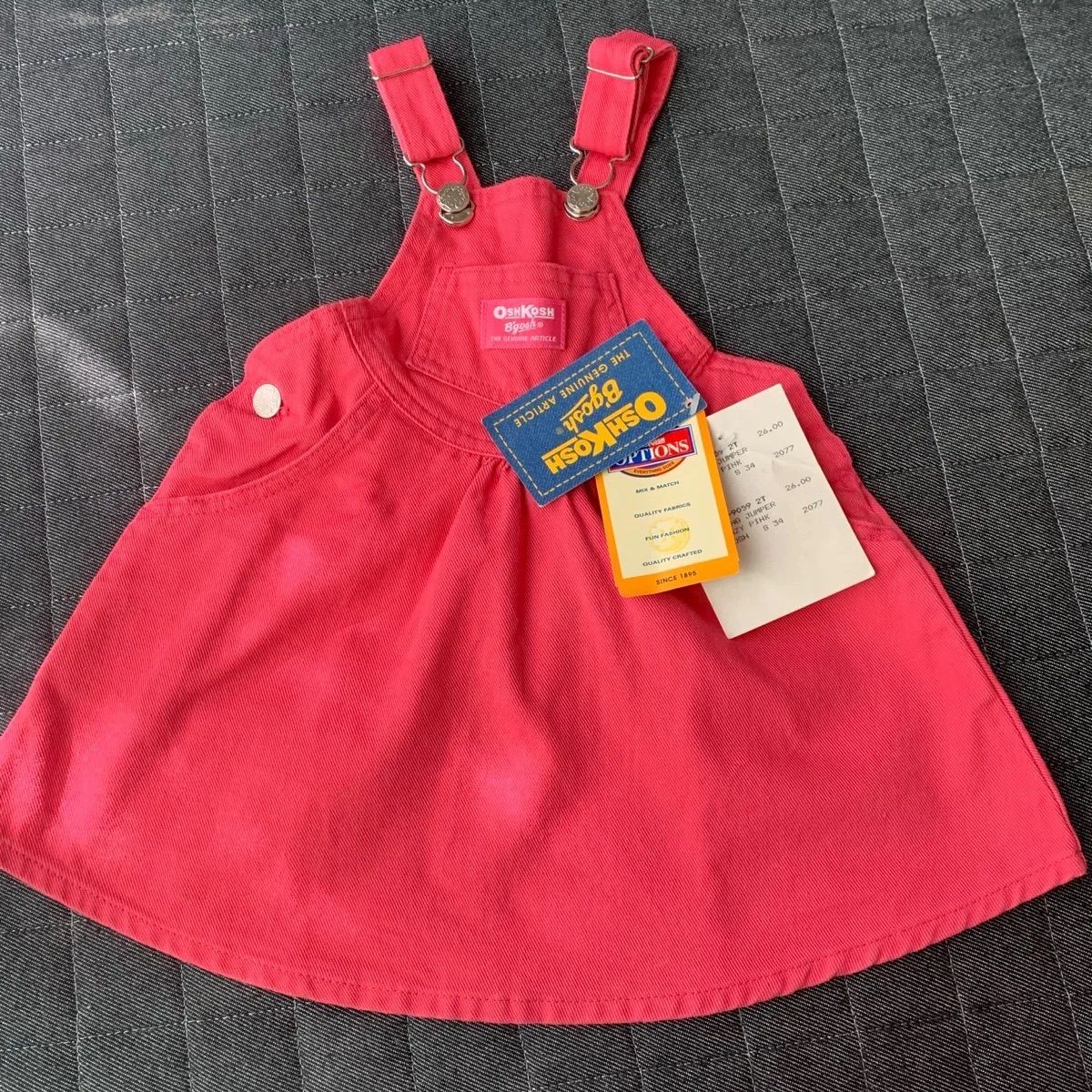 新品 ピンクタグ オシュコシュ ジャンパースカート ピンク アメリカ
