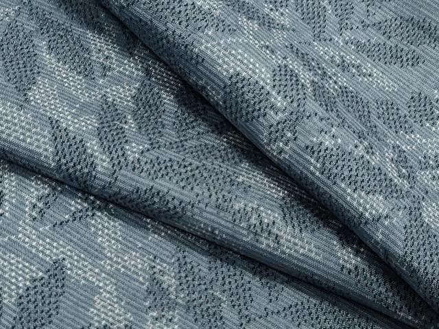 平和屋着物▽上質な紬 単衣 草木文 正絹 逸品 CAAV3783dy