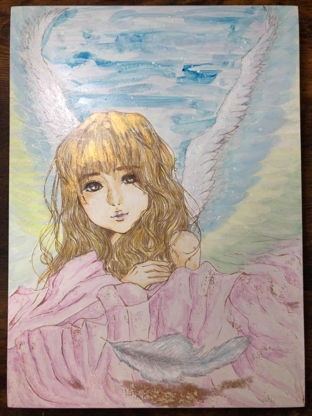 天使の水彩画