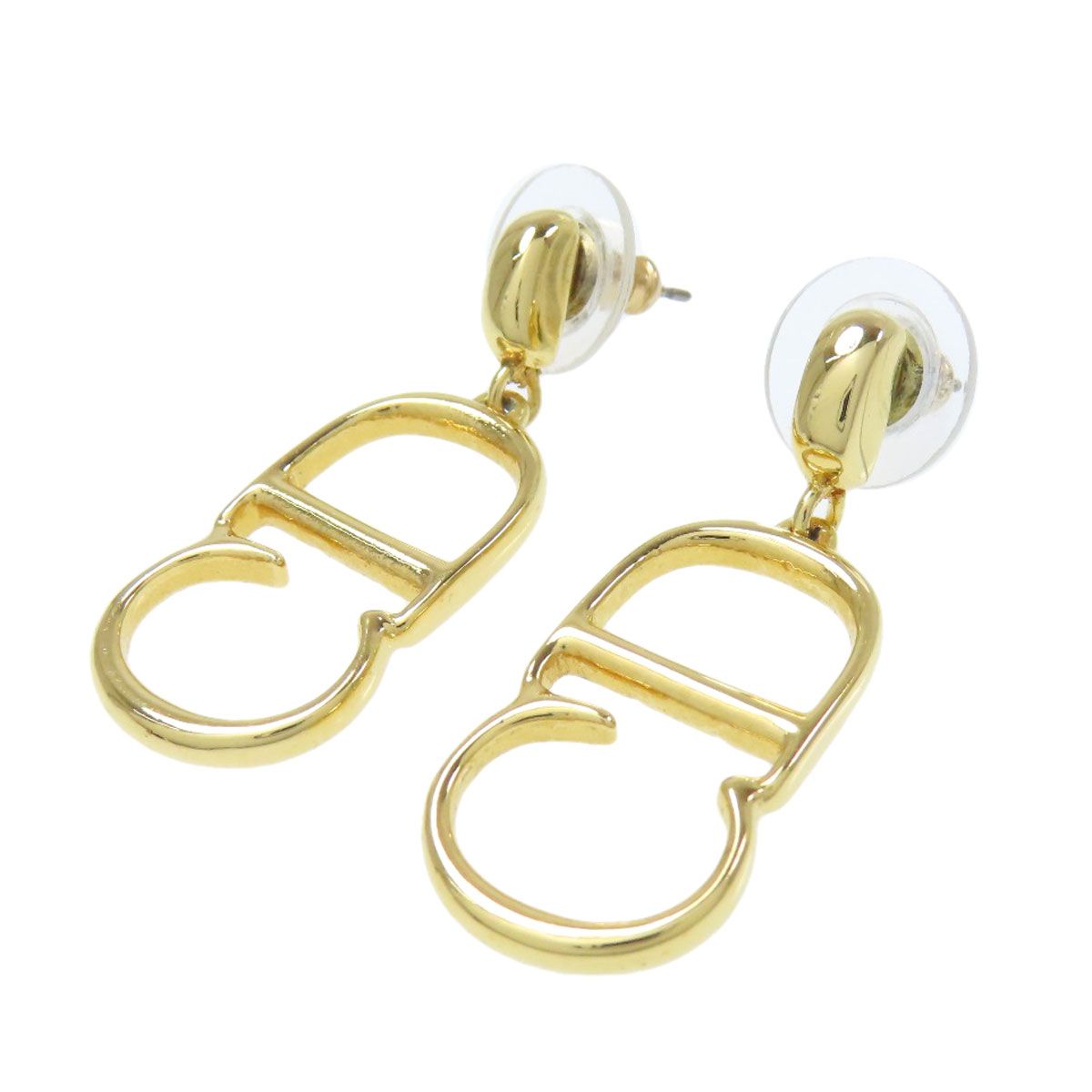 CHRISTIAN DIOR クリスチャンディオール CDロゴ ピアス 金属製 レディース