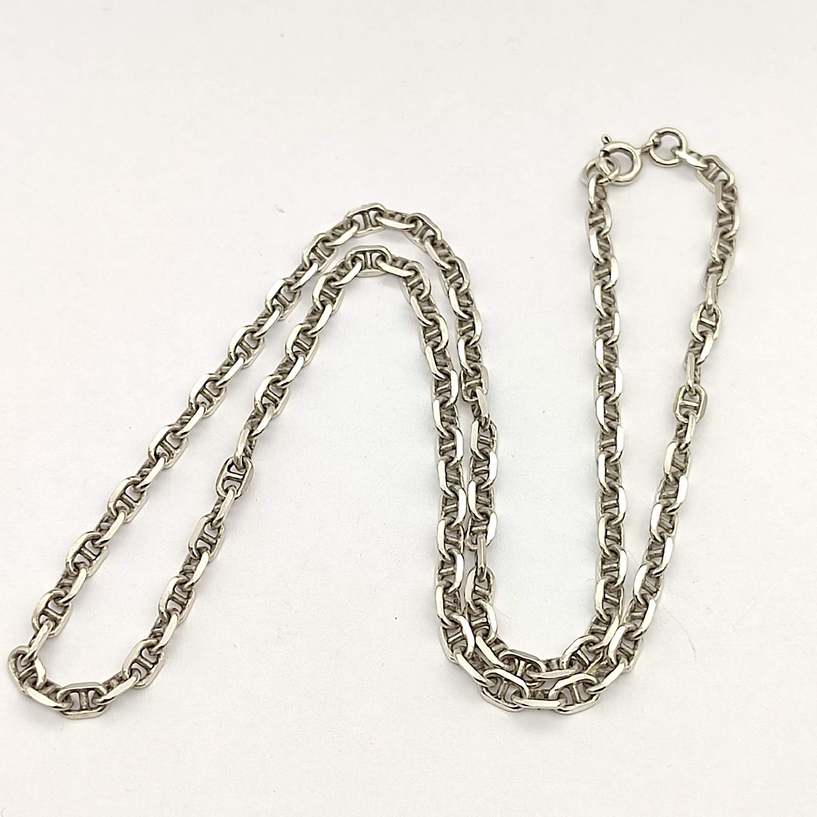 美品】アンカーチェーンネックレス シルバー925 45㎝ 11g - メルカリ