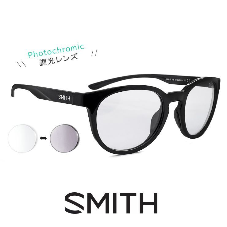 新品】 SMITH Eastbank Black Photochromic Clear スミス 調光