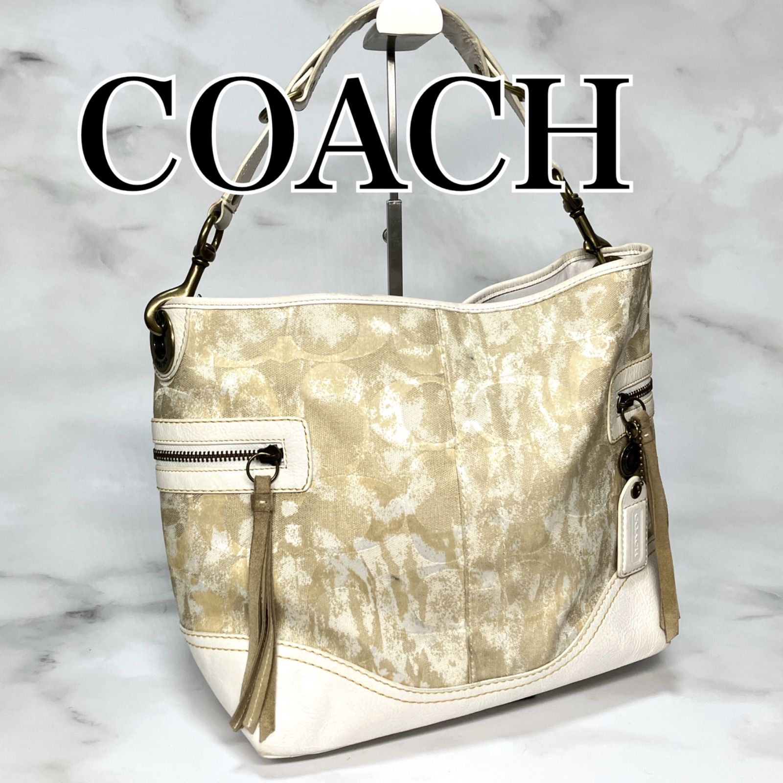 COACH コーチ バッグ ハンドバッグ トートバッグ キャンバス レザー 