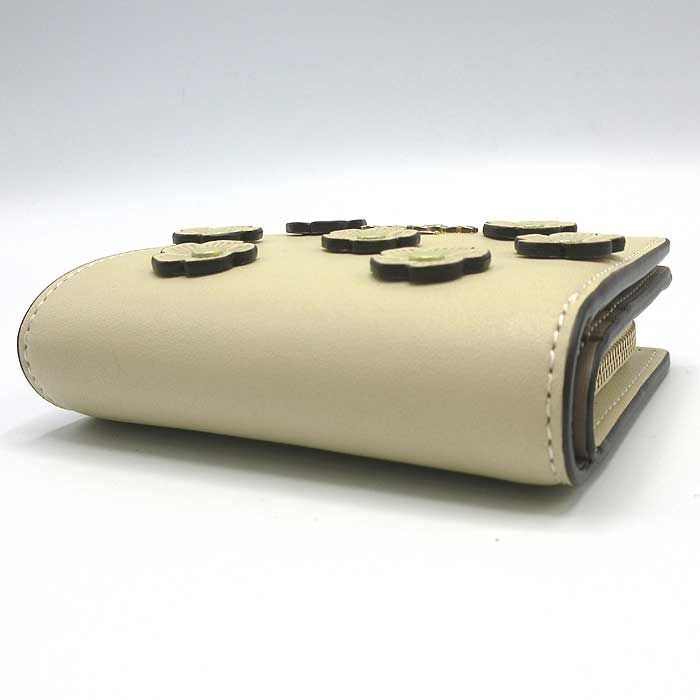 コーチ 二つ折り財布 COACH スナップ ウォレット レザー フローラル  