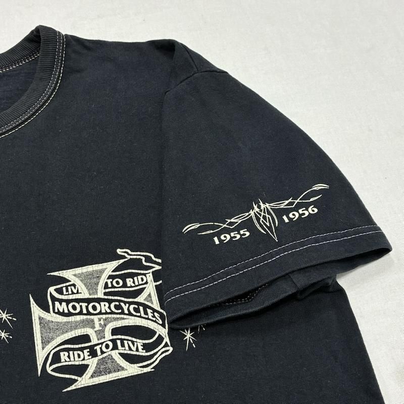 FLATHEAD フラットヘッド Tシャツ 半袖 3本針の1本外し フロント
