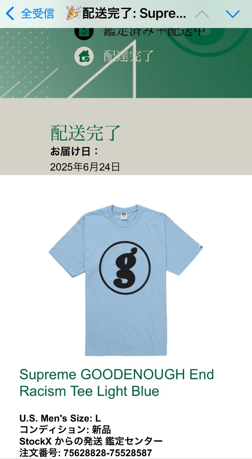 Supreme x GOODENOUGH End Racism Tee 