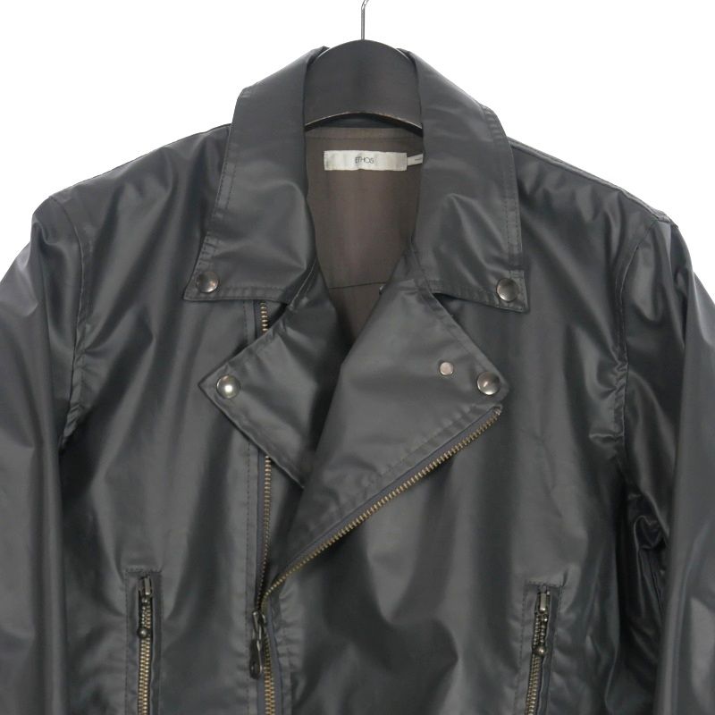 ETHOS コーティングジャケット エトス ETHOS 塩化ビニールコーティング ライダースジャケット