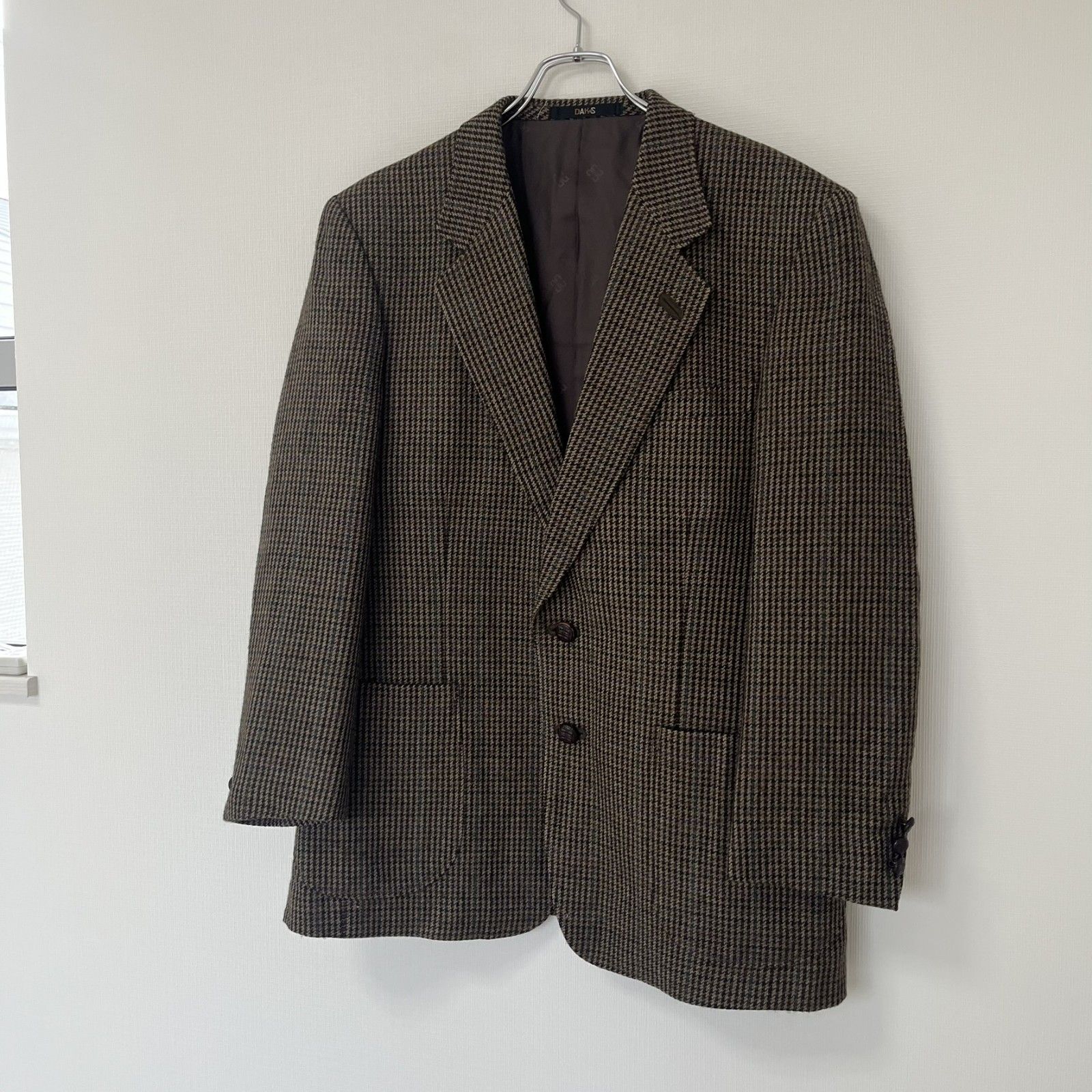 DAKS】ダックス テーラードジャケット アウター コート ブラウン系 