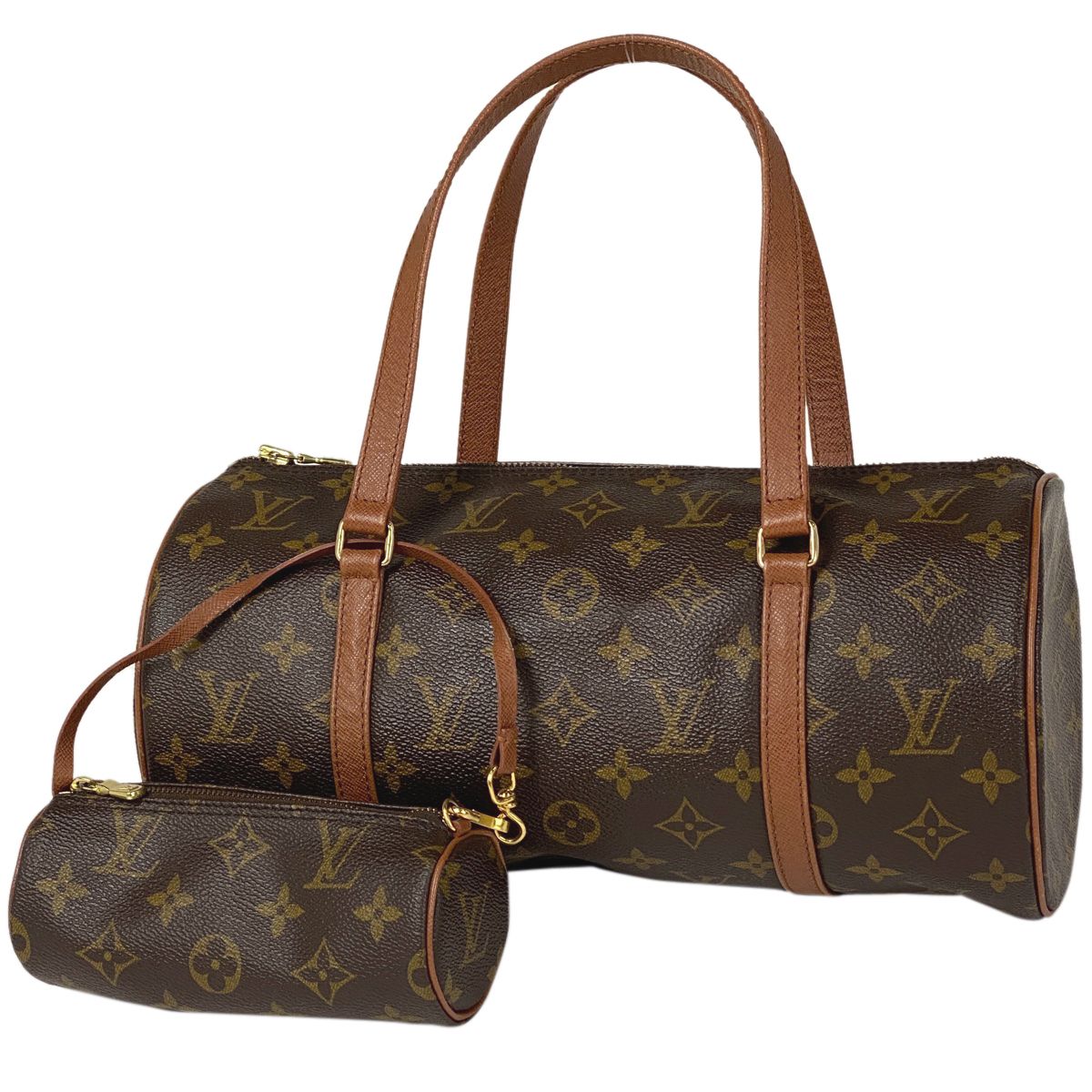 ルイ・ヴィトン Louis Vuitton パピヨン 30 バレルバッグ 筒型 旧旧型