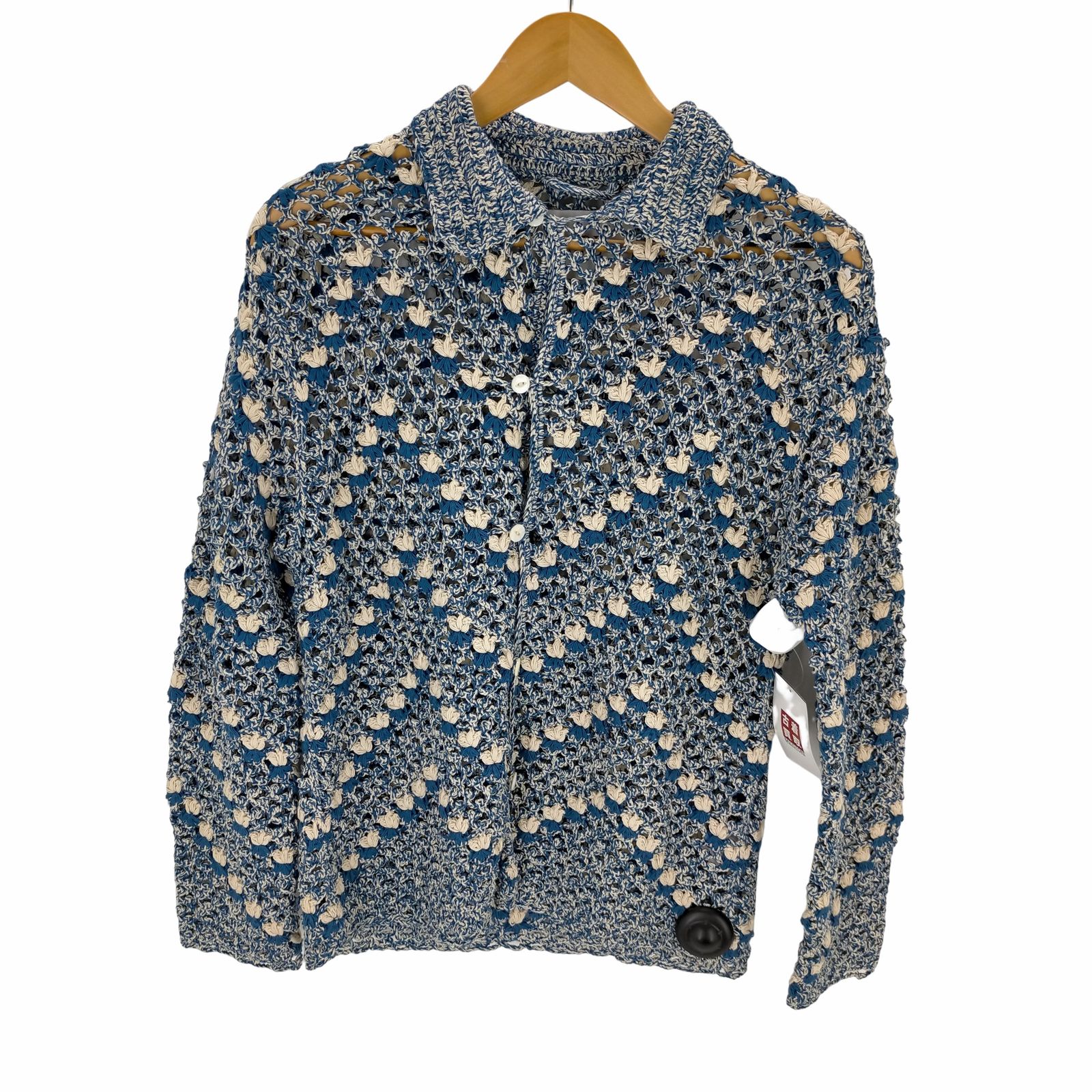 極美品！！BODE クロシェ ニット カーディガン BODE(ボーディー) BODE CROCHET OVERSHIRT クロシェニット