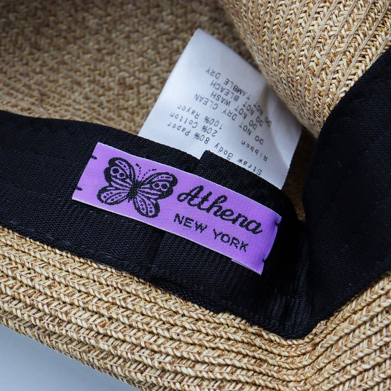 定番 アシーナニューヨーク Athena New York Risako リサコ リボンハット/□ベージュ 帽子  ペーパー【2400014291407】 - メルカリ