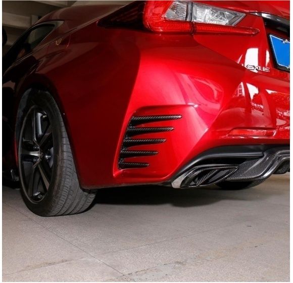 干碳製 レクサス RC200t RC300h RC300 RC350 RC Fスポーツ 2015〜2021年式 後バンパー 風口パネル 2枚セット FFCRYSTALESIA_COM