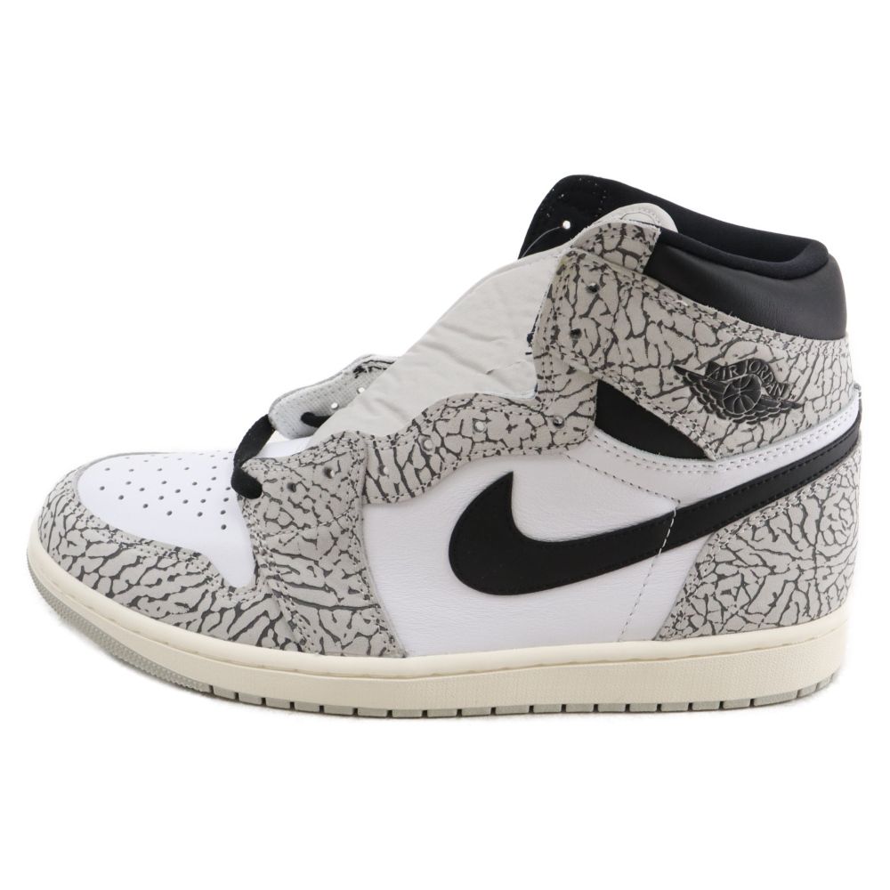 NIKE (ナイキ) AIR JORDAN 1 High OG White Cement DZ5485-052 エアジョーダン1 ハイ OG ホワイト  セメント ハイカットスニーカー グレー US12/30cm - メルカリ