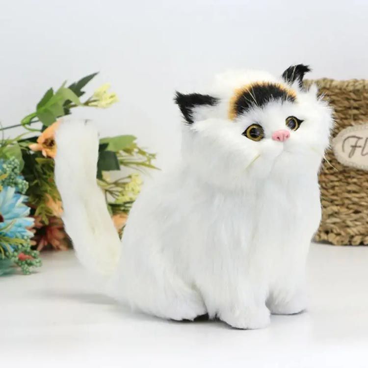 動く猫のぬいぐるみ　猫　ぬいぐるみ　動物　電子猫　本物そっくり 猫ぬいぐるみ リアル 本物そっくり ネコ ぬいぐるみ お人形