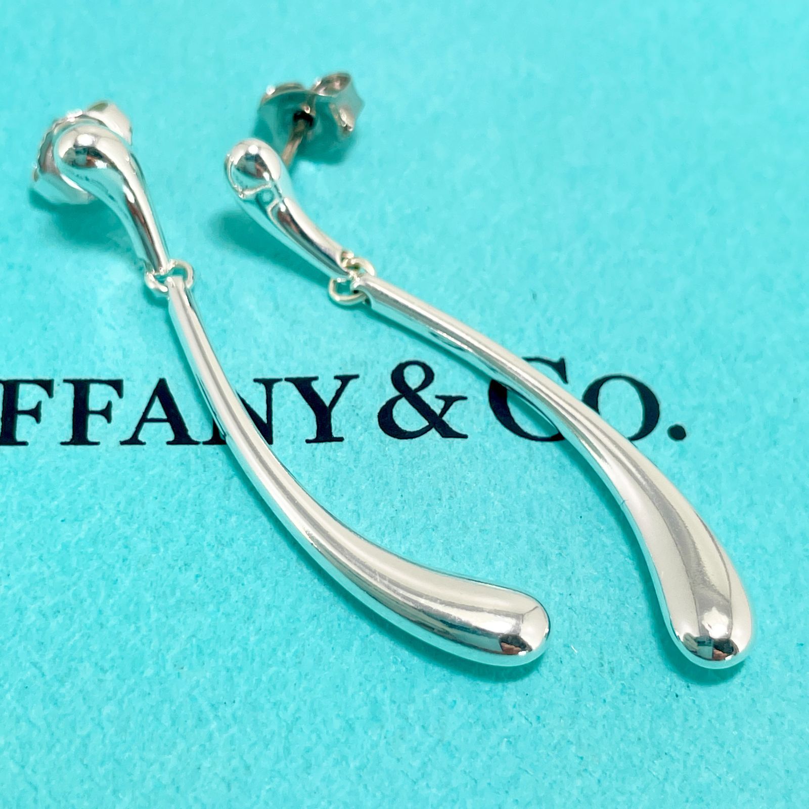 ティファニー ダブル ティアドロップ ピアス シルバー Tiffany&Co./24-1252