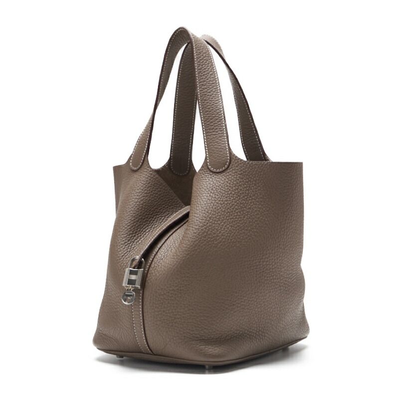 HERMES エルメス ピコタンロックMM ハンドバッグトリヨンクレマンス ルージュクー（シルバー金具） ハンドバッグ レディースハンドバッグ レディースバッグ  ハイブランド【中古】【送料無