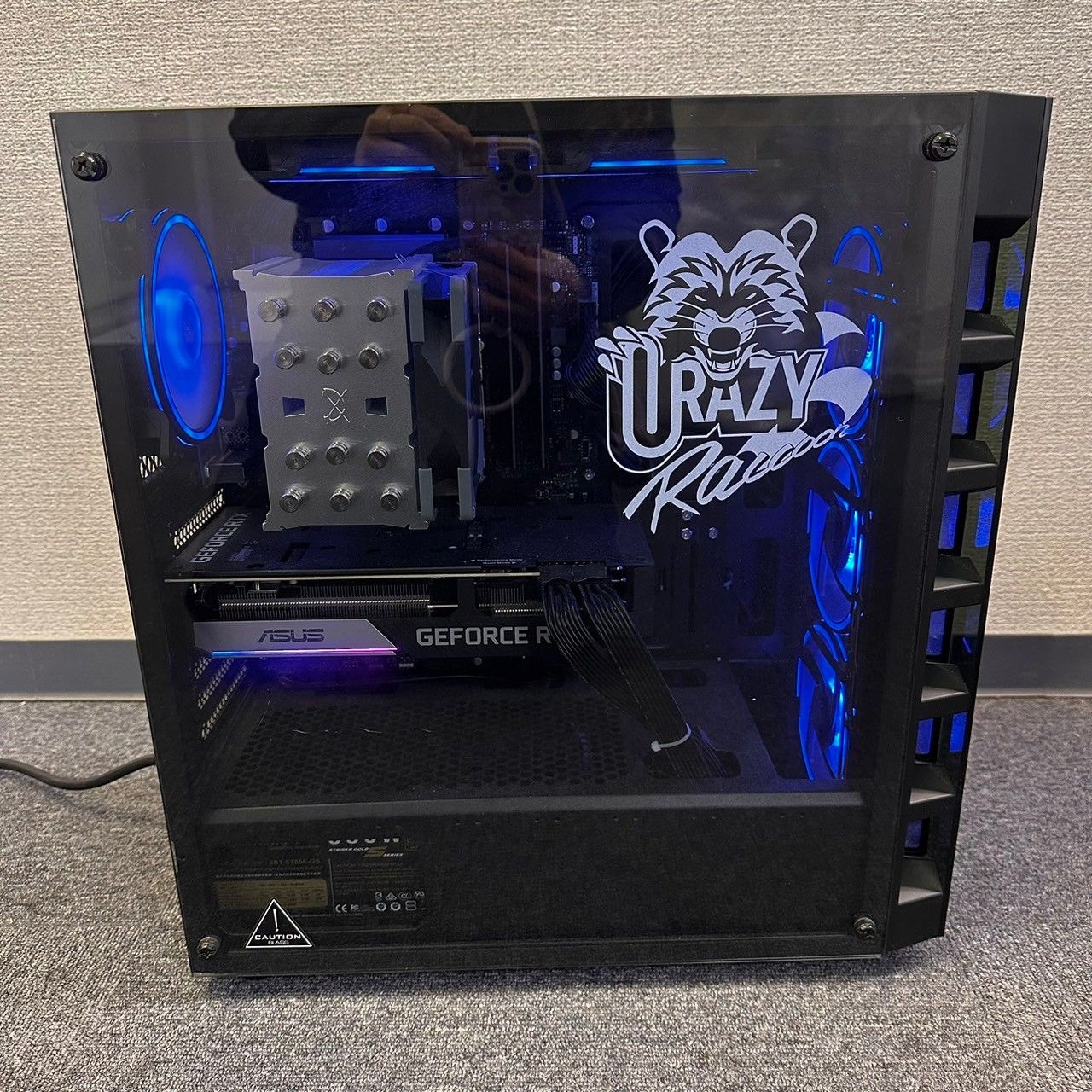 crazy raccoonコラボゲーミングPC 保証期間20240227 ゲーミングチェア