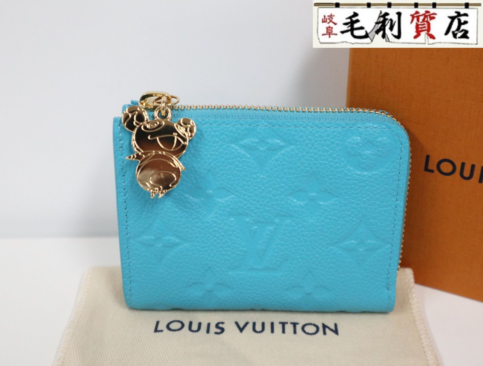 ルイヴィトン LOUISVUITTON モノグラム アンプラント LV × TM ポルトフォイユ ノア コンパクト M13801 村上隆 財布