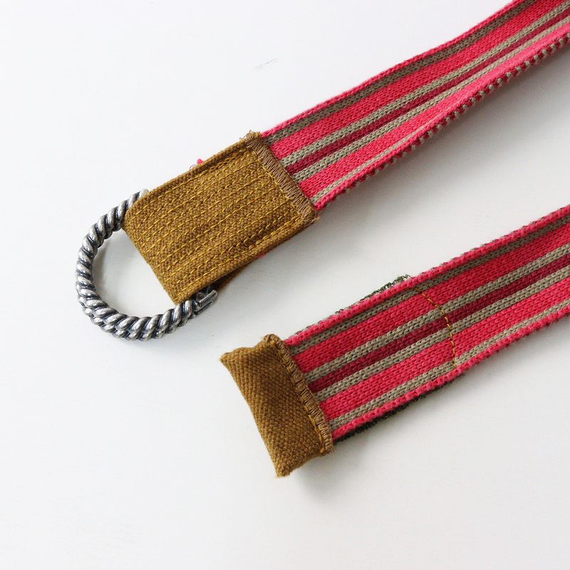 45R 45rpm フォーティファイブアール ニットベルト＼ピンク ストライプ  