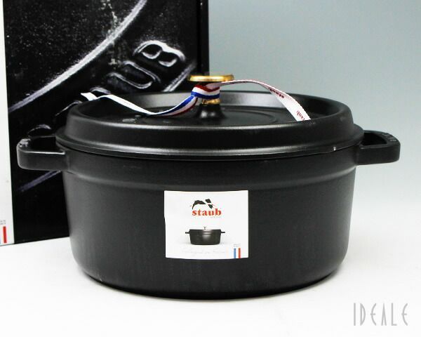 ストウブ ココット ラウンド 24cm マットブラック 25 両手鍋 耐熱 ストーブ 鍋 お鍋 ロンド staub ピコ ココット ギフト 結婚祝い プレゼント 贈り物
