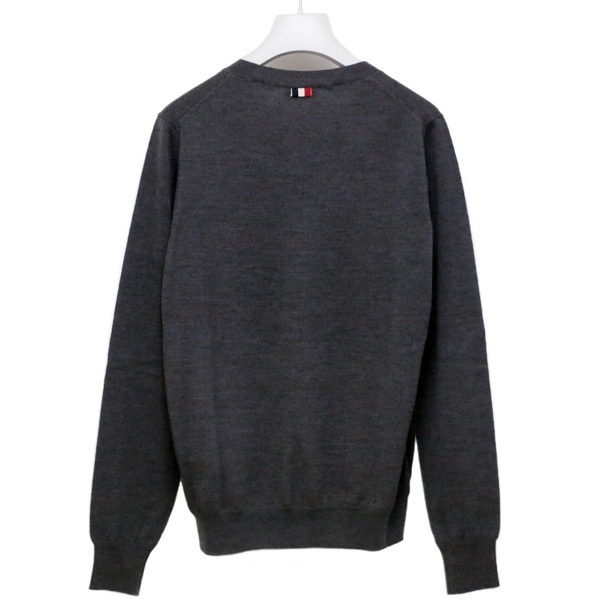 MONCLER グレー Vネックセーター M 正規品 モンクレールMONCLER グレー Vネック セーター ニット M