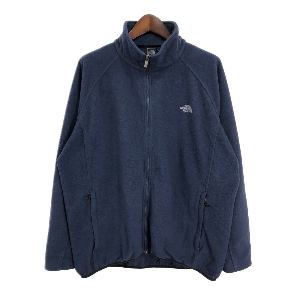 00年代 THE NORTH FACE ノースフェイス フリースジャケット アウトドア 大きいサイズ ネイビー (メンズ 3XL相当) 中古 古着 S0465