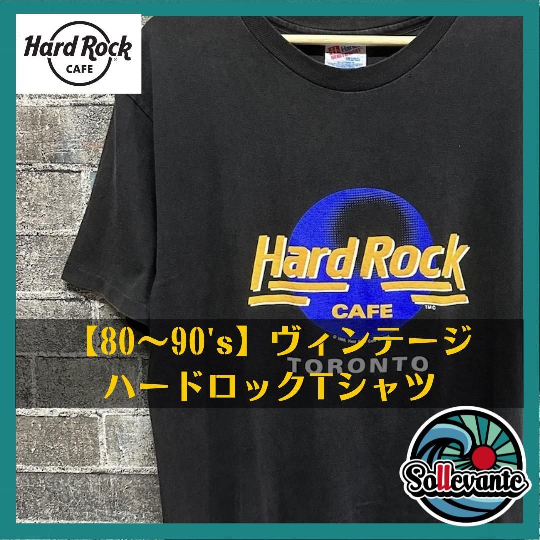 希少 90s ハードロックカフェ Tシャツ プリント ビッグロゴ - Tシャツ