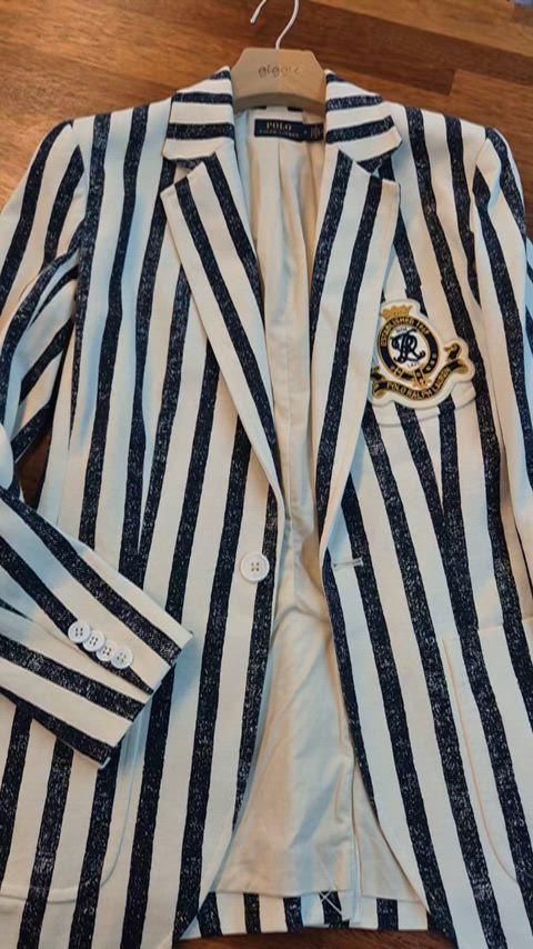 ポロラルフローレン ストライプ ブレーザー