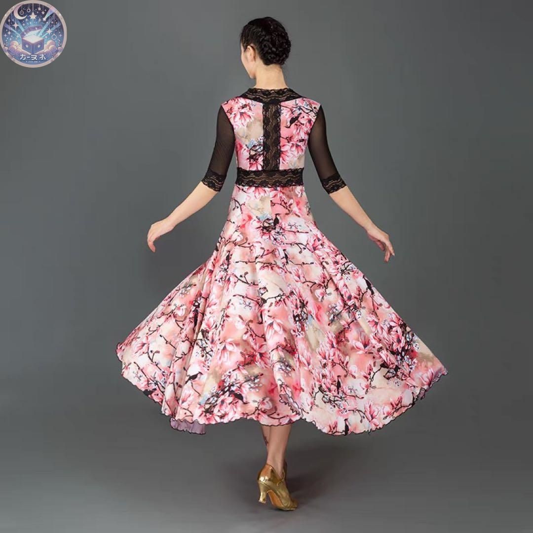 新品 未使用 花柄スタンダード練習着 ワンピースタイプの練習着