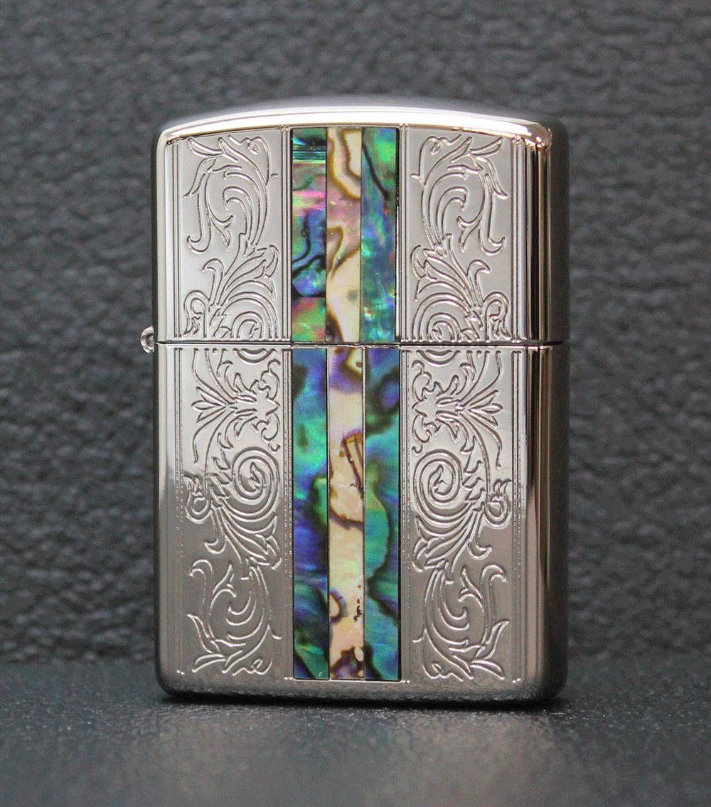 ☆オープニングセール【新品】ZIPPO アーマージッポ 貝貼り 両面 ☆オープニングセール【新品】ZIPPO アーマージッポ 貝貼り 両面