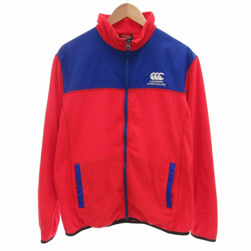 カンタベリー CANTERBURY フリースジャケット アウター L 赤 カンタベリー CANTERBURY フリースジャケット アウター L 赤