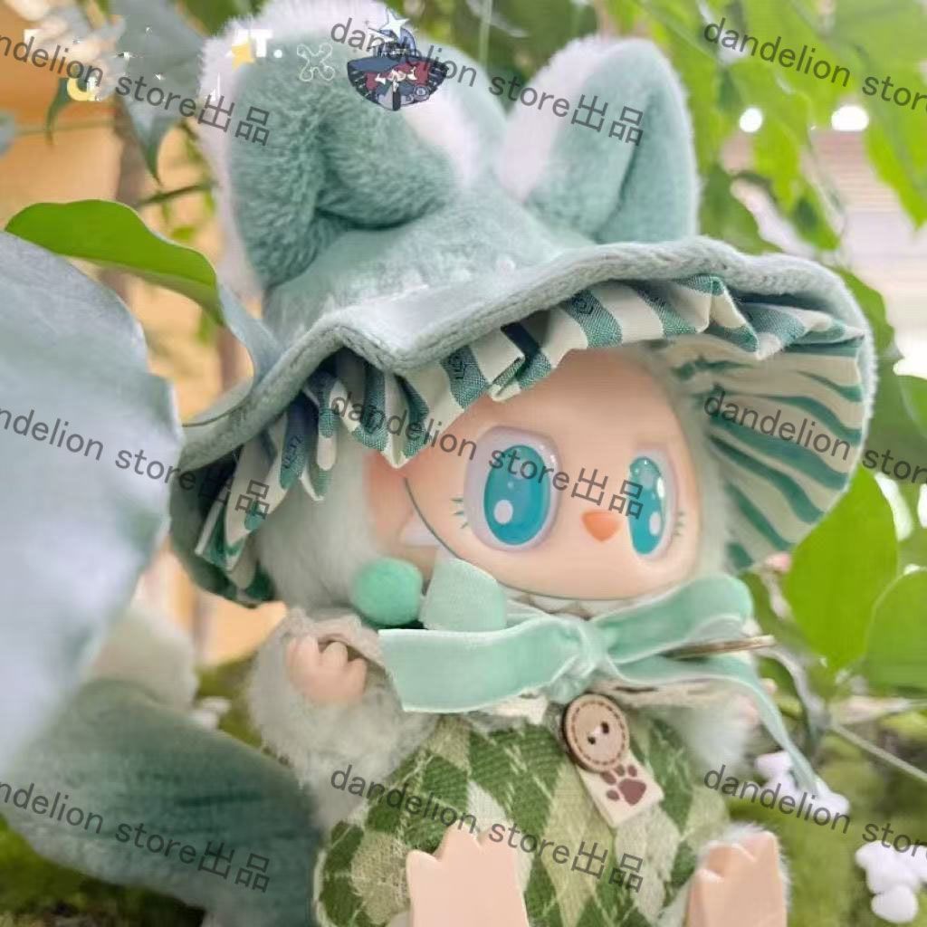 ラブブLabu用 ぬいぐるみ服 グリーン 魔法師 尻尾あり かわいい