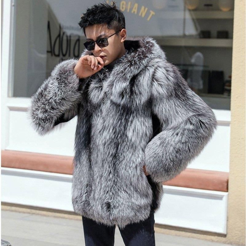 ファーコート メンズ 防寒服 厚手ジャケット 毛皮コート 男性用 カジュアル ショートコート 防風 暖かい ビジネスコート フェイクファー アウター