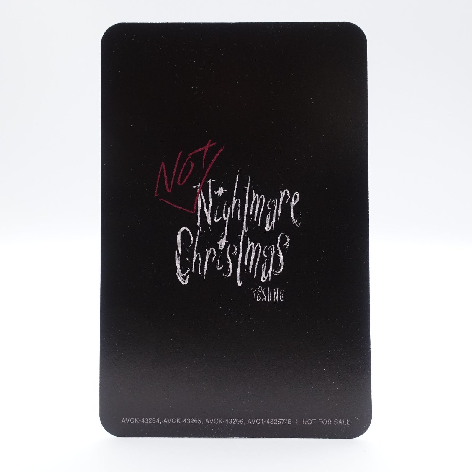 イェソン Not Nightmare Christmas 初回生産限定版A CD 封入 トレカ 