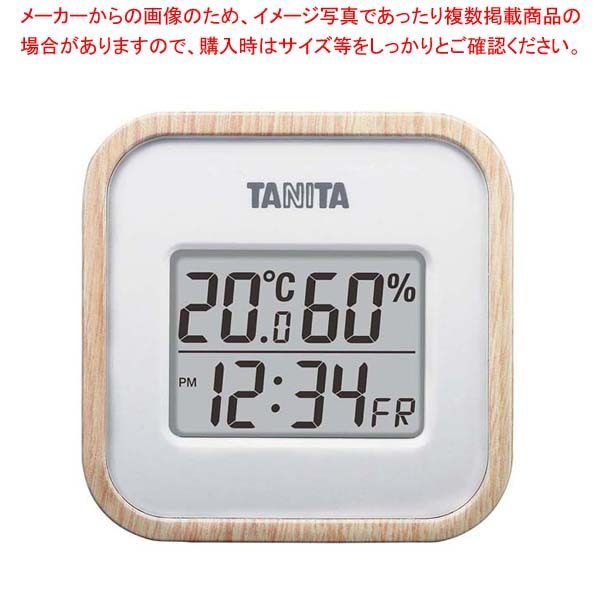 タニタ デジタル温湿度計 TT-571-NA ナチュラル