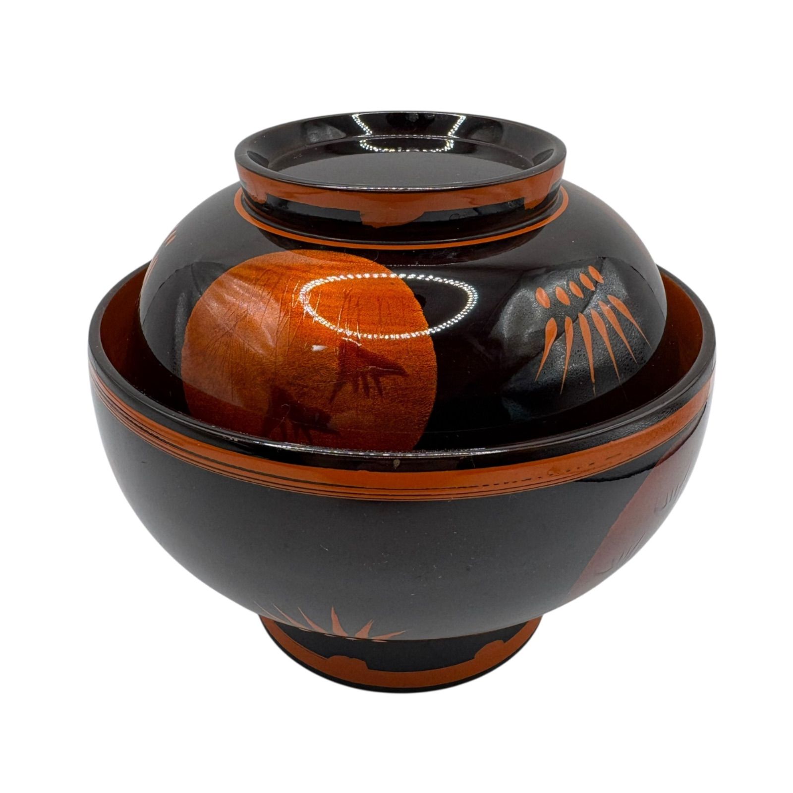 【CM284】魯山人塗師 遊部石斎 原叟好 うるみ 反椀 八客 木製漆器 茶懐石 CM284】魯山人塗師 遊部石斎 原叟好 うるみ 反椀 八客 木製