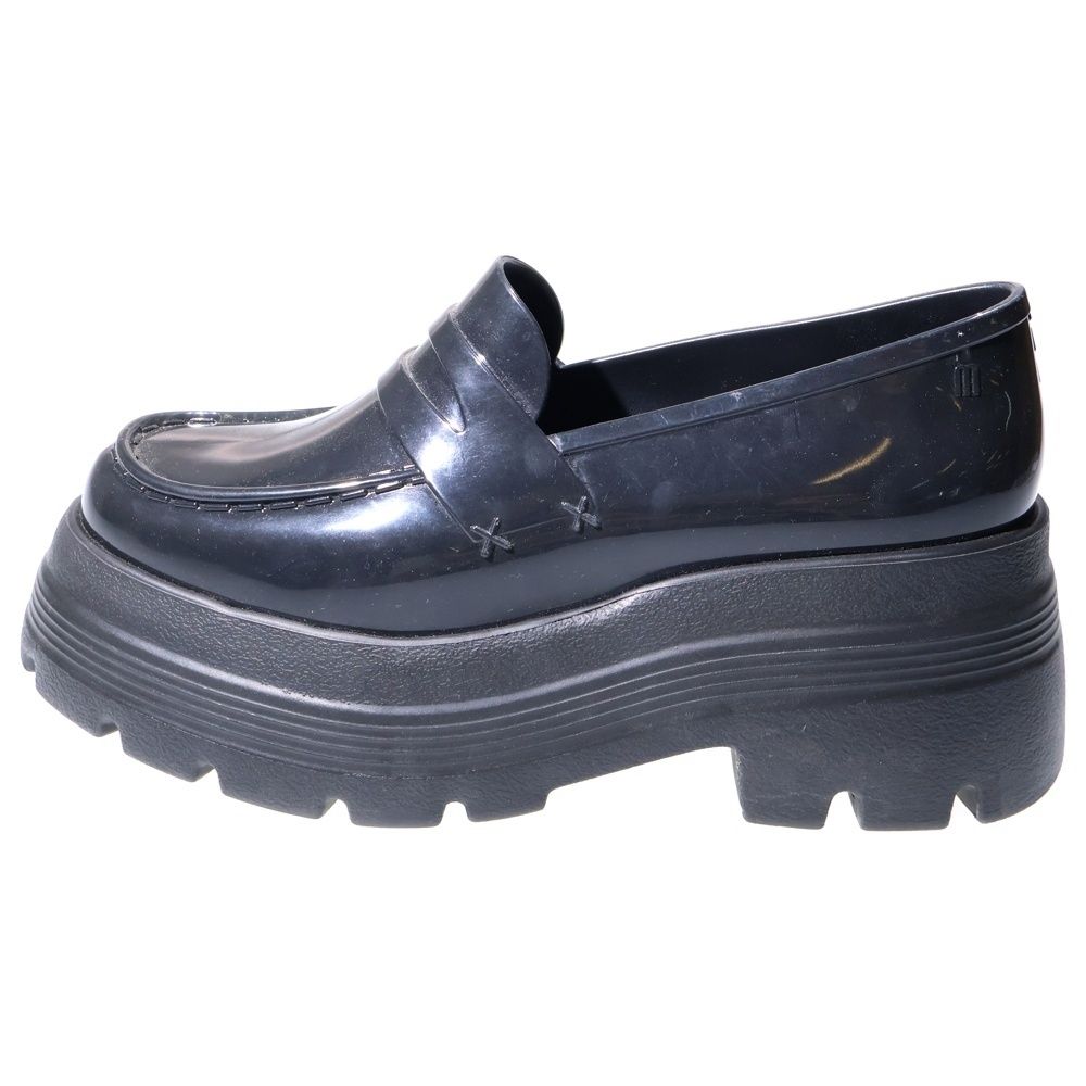 UNDERCOVER アンダーカバー ×MELISSA メリッサ ラバー 厚底 ローファー ブラック レディース