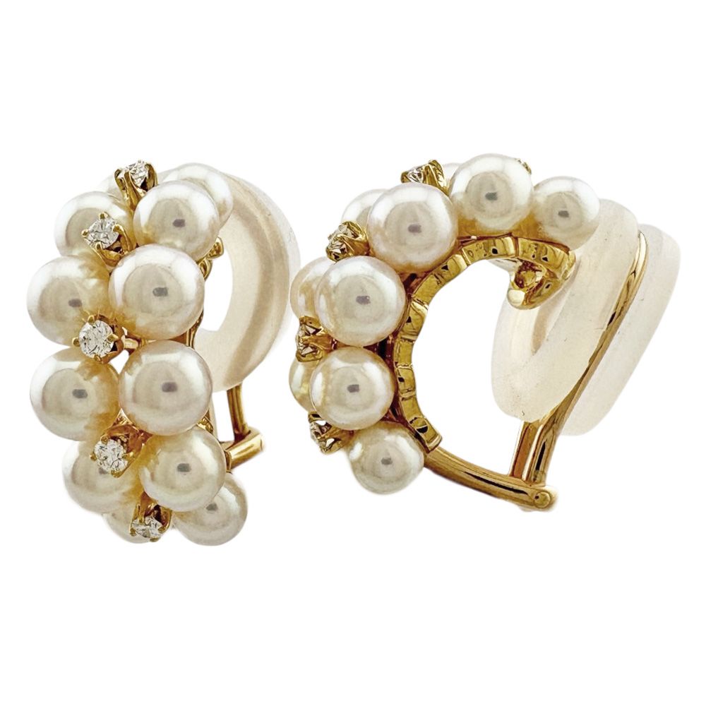 ミキモト パールイヤリング 18K K18ミキモトMIKIMOTOアコヤパール