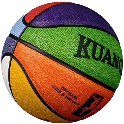 【人気商品】6号球 Kuangmi（カウアミ）バスケットボール 3号 4号 5号 6号 7号 親子で遊びボール 多彩なストリートバスケ KMbb09 (6号球)