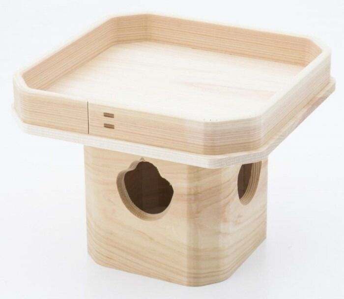 神棚の里 三宝 1尺 三方 お供え 吉野桧 お月見 鏡餅飾り