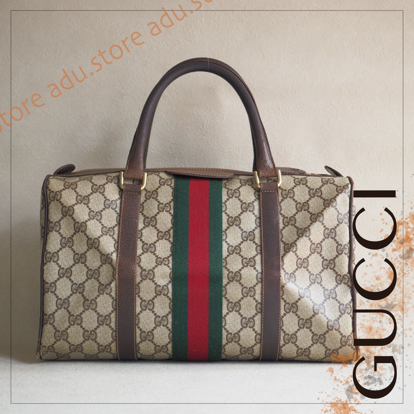 オールドグッチ GUCCI シェリーライン GGスプリーム ハンドバッグ