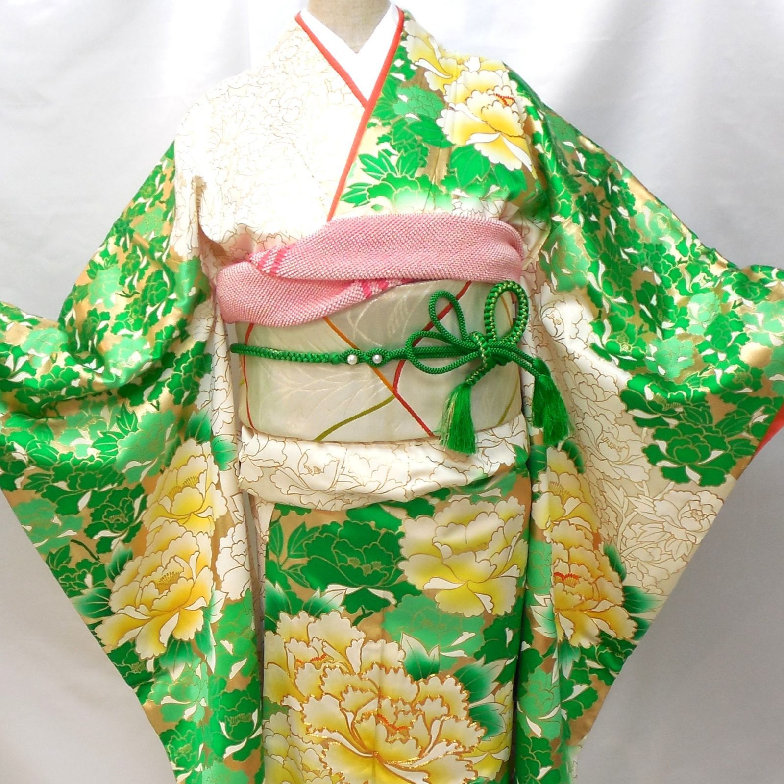 フォロワ割】美品☆振袖フルセット 正絹 成人式 振袖 7点セット