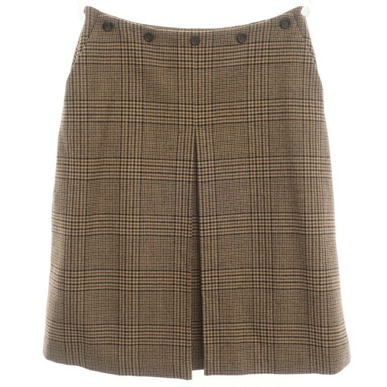 中古】【未使用】アスペジ ASPESI チェック ウール ボックス  